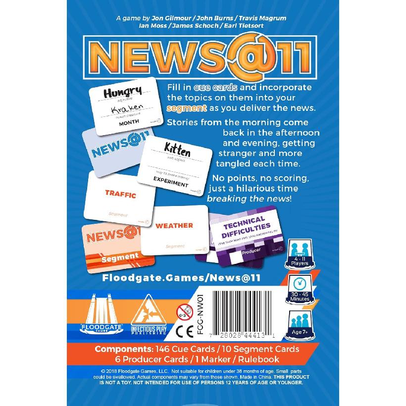 News at 11 Card Game