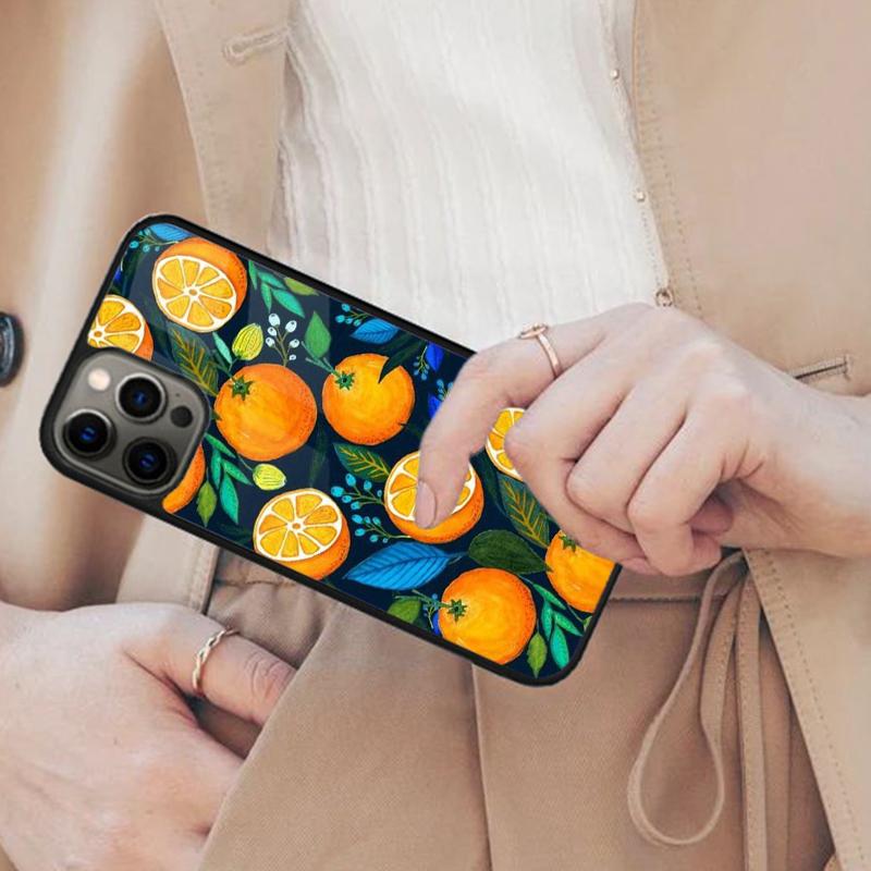 Summer Fruit Orange Magnetic Phone Case For APPLE iPhone 17 Air 16 14 13 12 Pro Max 15 Plus Wireless Charge With MagSafe Cover
