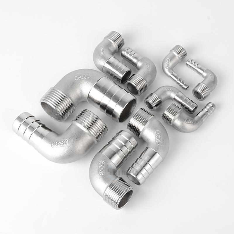 1/8 1/4 1/2 (6 8 10 12 16 25mm)304 Roestvrij Staal Schroefdraad Fitting Man Vrouwelijk Slangkoppeling Connector Leidingbuis Elleboog