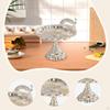 Fruit Plate Cupcake Stand Dish Food Desserts Organizer Round Snack Tray Serving for Home Living
