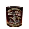 Glassware Collectible Keepsake for July 4th & Independence Day Gifts 250th Anniversary Whiskey Glass Patriotic Engraved Tumbler