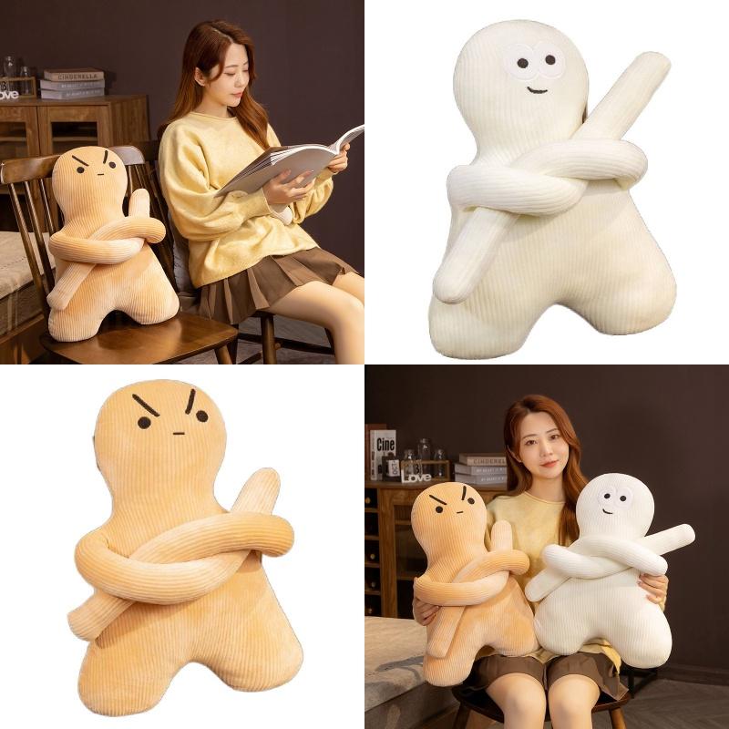 Cute Cartoon Mini People Plush Pillow Doll For Girls Soft And Comfortable