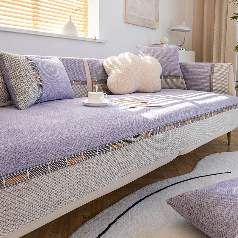 Chenille Sofa Cushion Modern Light Luxury High-End Non-Slip Sofa Back Towel Four Seasons Universal Anti-Scratching Cushion
