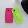 Neon Fluorescent Color Holder Stand Phone Case For Iphone 13 12 11 Pro Xr X Xs Max Luxury Lovely Cute Soft Back Cover Case