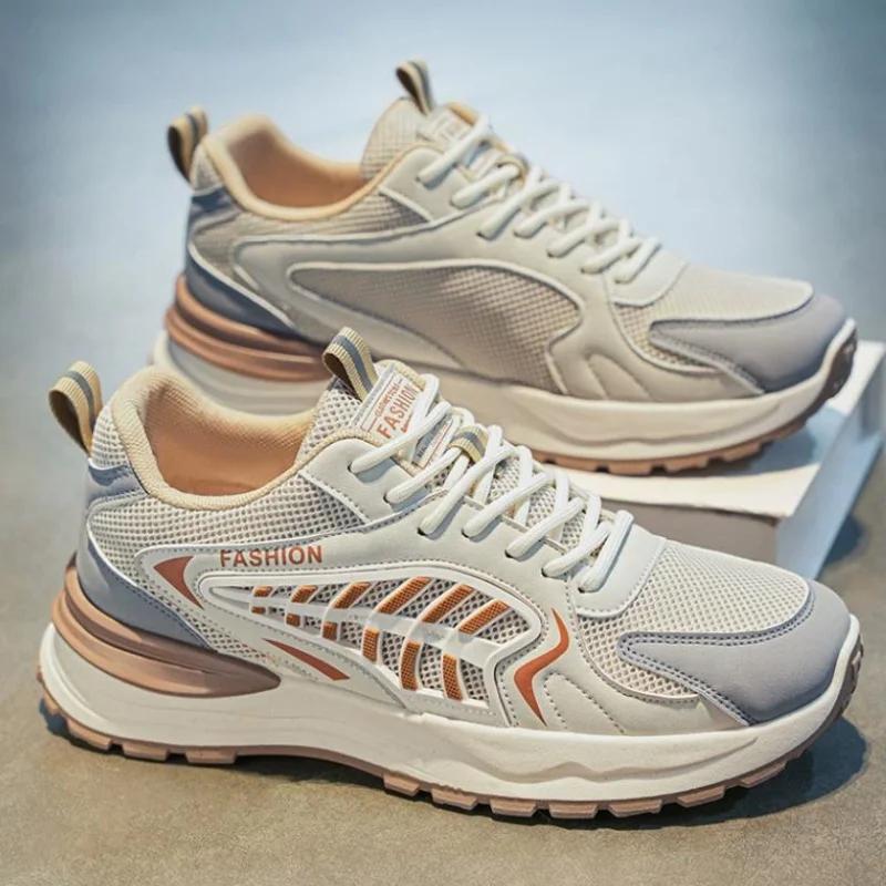 Comfortable Men'S Running Shoes Thick Soled Wear-Resistant Summer Sneakers For Men Casual Shoes Running Man Sneakers