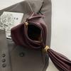 Borsa a mano morbida in pelle personalizzata, borsa a secchiello mini plissettata da donna di lusso, borsa da sera Party con cerniera laterale, temperamento
