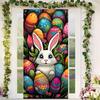 90x200cm Happy Easter Door Cover Easter Door Cover Egg Easter Door Banner Party Accessory Hanging Banner Sign Decoration For