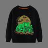 TUONXYE Boys Halloween Glow In The Dark Sweatshirt Kids Skeleton Monster Truck Print Long Sleeve Pullover Children Sport Tops