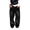 American Drape Wide-leg Jeans Men's Trendy Brand Loose and High-end Japanese Retro Washed Casual Straight Jeans