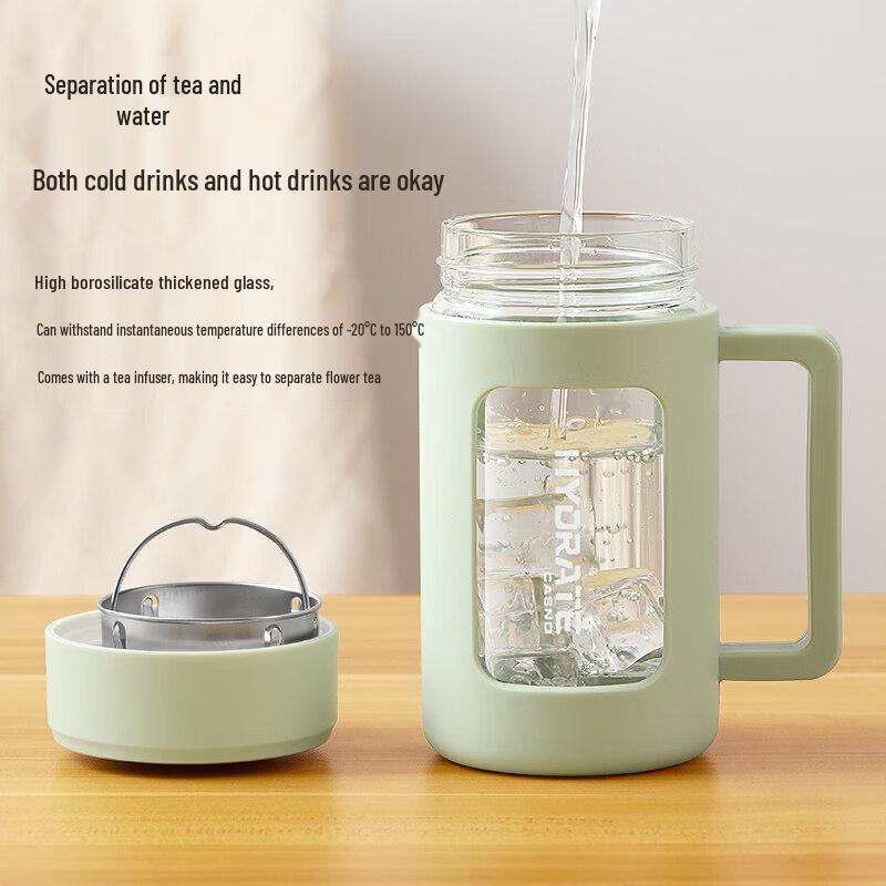 ZISIZ Double-Layer Insulated Glass Tumbler