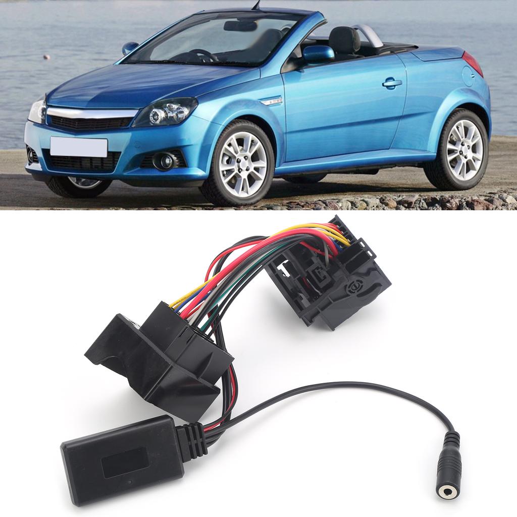 12Pin Bluetooth 5.0 AUX Audio Adapter with Microphone 59.1in Cable Fit for Opel CD30 CDC40 CD70