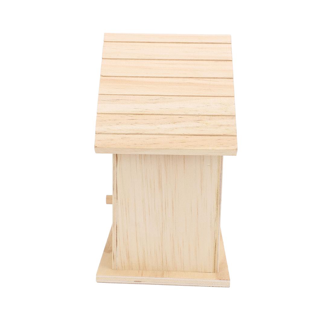 Piccola Casetta per Uccelli Dipingibile Legno Non Finito Nido per Riproduzione Uccelli Casetta per Uccelli per Casa Giardino Uccelli Domestici Riposo Relax