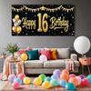 Balloon Decoration 16th Celebration Event Banner Birthday Backdrop for Sweet 16 Celebration Holiday Celebration Event Decoration