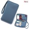 Women's Anti-Theft Multi-Functional Genuine Leather Passport Holder: Large Capacity for Tickets, Passports, and Documents.