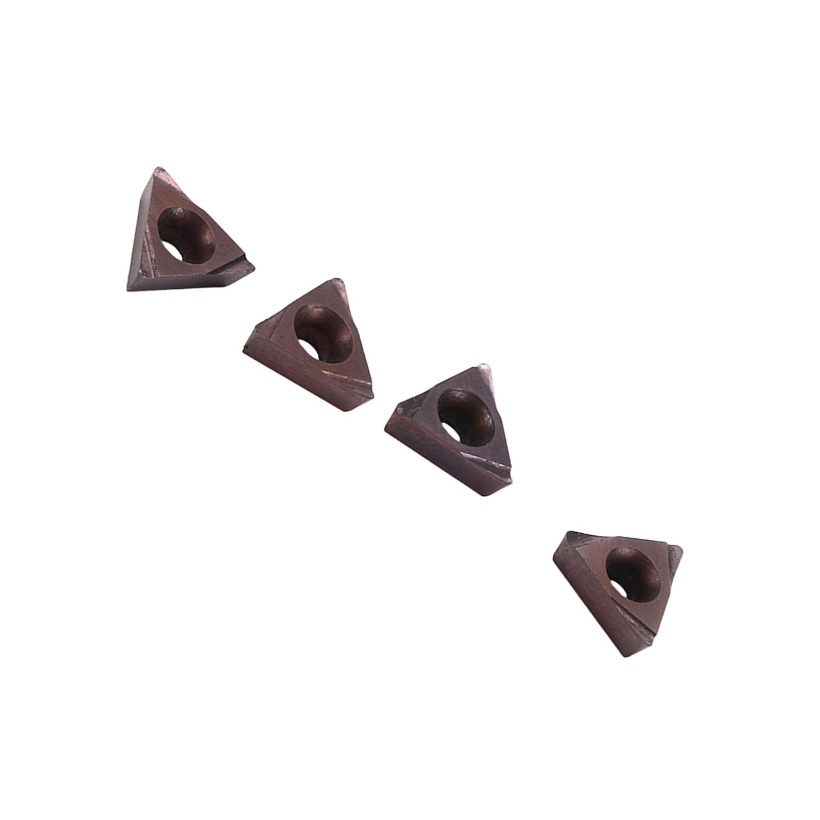 

4pcs Turning Inserts Small Compact Convenient Practical Chamfering Blade for Wood Lathe