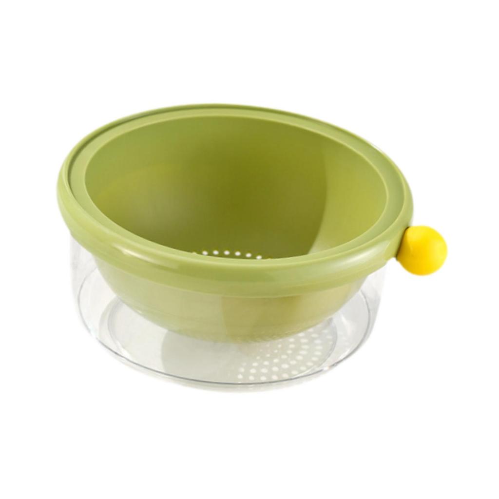 Double Layer Thiened Plastic Drain Basket Two in One Vegetable Waing Tray Multi Functional Fruit Draining Basin