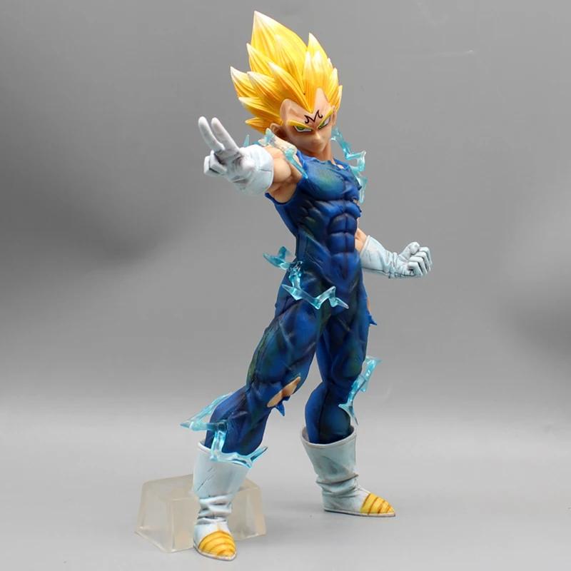 Dragon Ball Z Figurine d'Action Majin Vegeta Anime DBZ Super Saiyan Figuras Jouets 27.5cm Modèle de Collection Ornements Cadeau pour Enfants