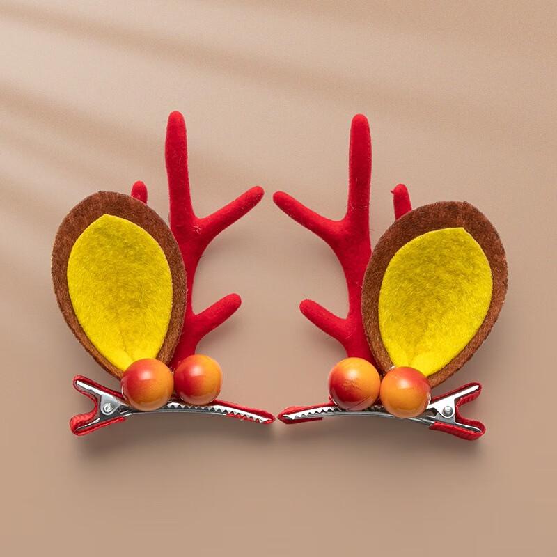 

Christmas Deer Ear Hair Clips (3-Pack)