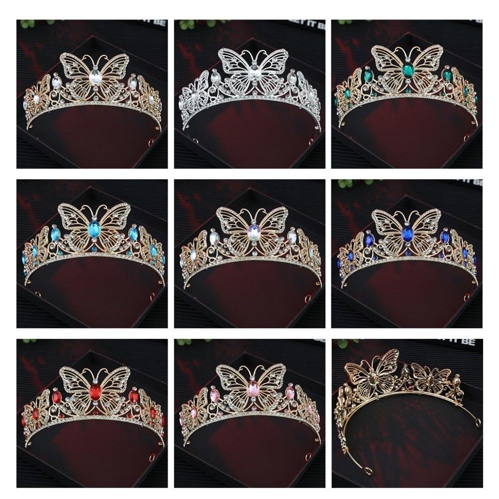 Gold Plated Bridal Tiara Crown Adjustable Fit Bridal Headpiece New Hair Crown Women