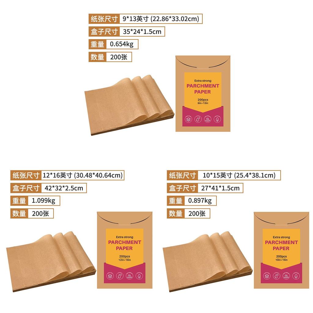 Baking Paper With Doublesided Silicone Oil For Oven And Food Packaging Home Use