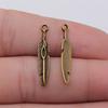 Feathers Leaf Nature Charm Antique Bronze Zinc Alloy Jewelry Making Supplies Bracelet Making Style Pendants