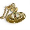 Excellent Vivienne Westwood Necklace NEW TINY ORB Rhinestone gold Women Used