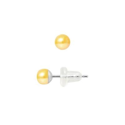 Earrings - - Genuine Cultured Pearls - 4-5 Mm - White Gold - 2 Year Warranty