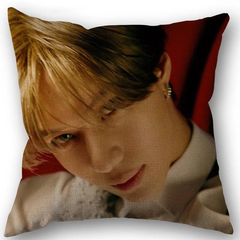 Taemin Kpop Star Pillowcase High Quality Home Textile Cotton Linen Fabric 45x45cm One Side Decoration Pillow Cover New 0519
