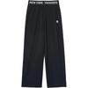MLB SS24 New York Yankees Kleines Logo Besatz Lockerer Schnitt Elastischer Bund Freizeithose Damen Hosen Schwarz 3FPTB0541-50BKS