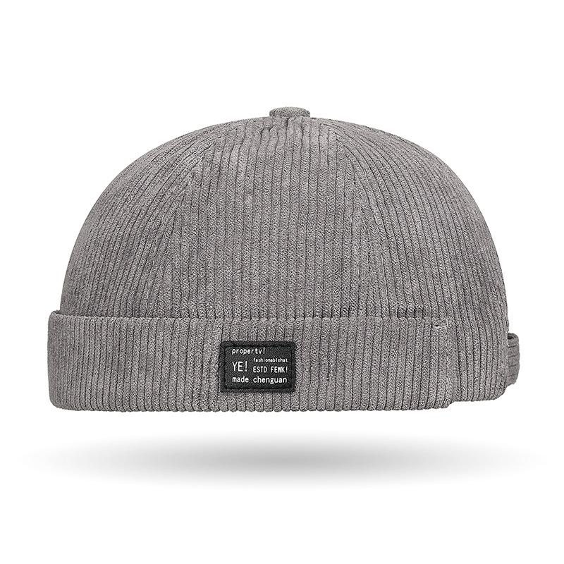 Landlord Hats Elegant and Stylish Tang Hats Men's and Women's Corduroy Melon Rind Hats