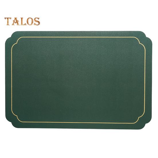 Rectangle Faux Leather Placemat Modern Waterproof Heat-Resistant Non-slip Heat Insulation Dishwasher Safe Dining Table Protection Decoration