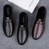 Luxury Genuine Leather Men Loafers Brown Genuine Leather Penny Loafers Man Adult Office Career Mens Shoes Sneakers Driving Shoes