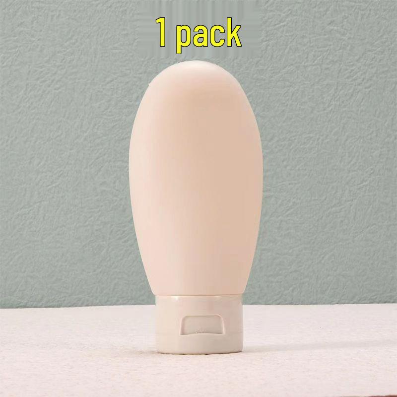 60ml Travel Shampoo  Lotion Squeeze Bottles Set - Portable, Refillable, Small Size 60ml Bottle темно-бежевый