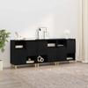 Sideboards 3 pcs Black Oak Effect 60 x 35 x 70 cm
