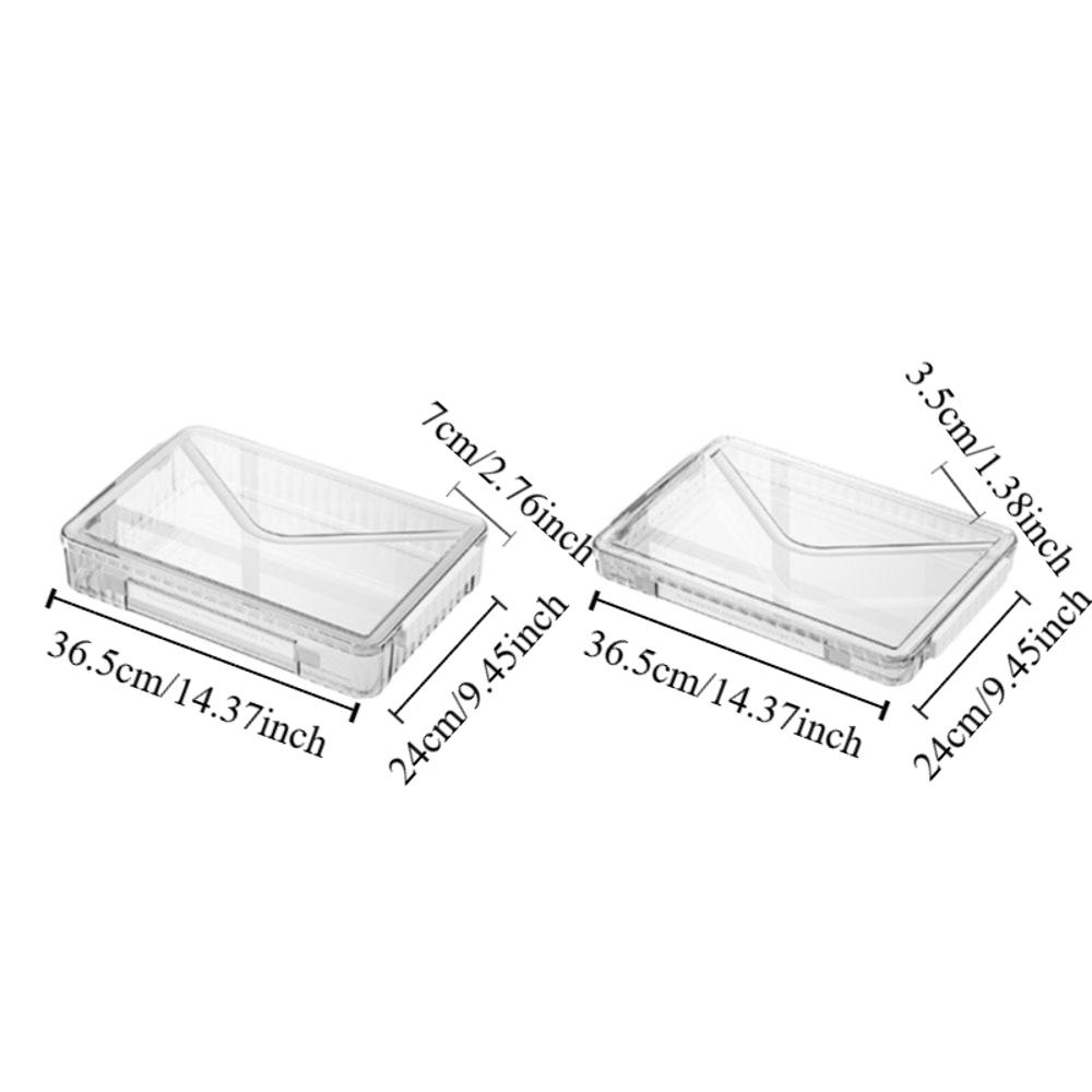 Transparent Desktop Paper Storage Box Dust Proof Card Holder Case File Document Organizer  Contract