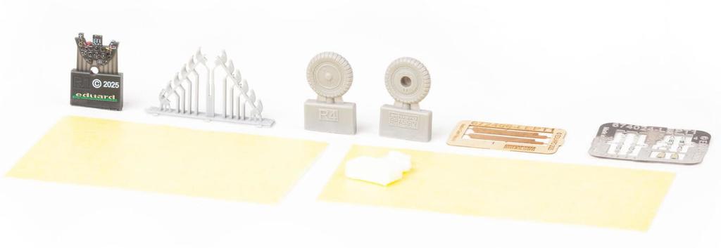 Eduard 1/72 Look Plus Series Bf109G-6 with Parts Set (for Tamiya) Plastic Model Kit Parts EDU674028 (Airplane)