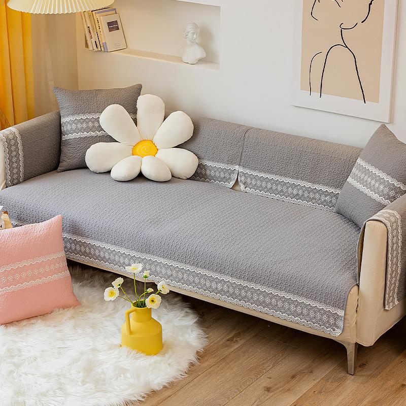 Cotton Sofa Cushion Simple Cloth Modern Living Room Four Seasons Universal Seat Cushions Non-Slip Cover Cover Cover Cloth