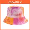 Fashionable Street Style Fisherman Hat With Ombre Tie-dye Pattern Reversible Design