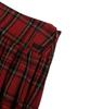Sunday Fruits Market Sun Pleats Skirt Red Check