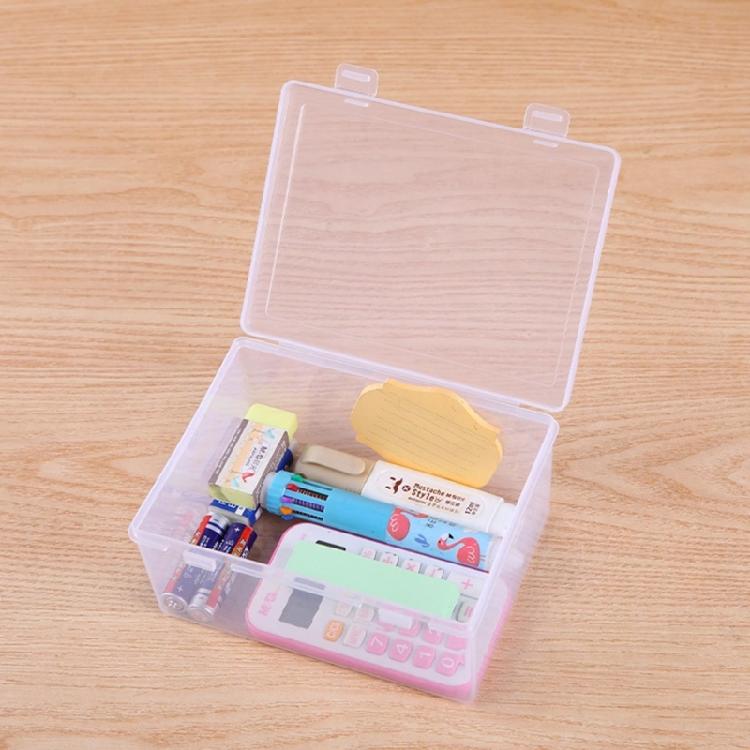 קופסת אחסון שקופה פרקטית מארגני אחסון מפלסטיק שקוף עם מכסה מתנה