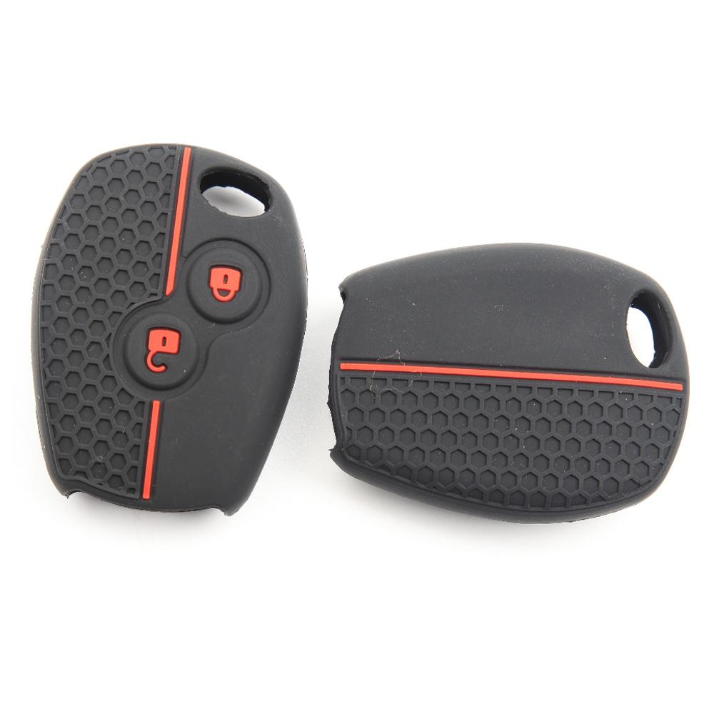 2 Buttons Remote Key Shell Case Fob Cover Silicone Key Fob Protector For Renault Modus Clio 3 Twingo Kangoo