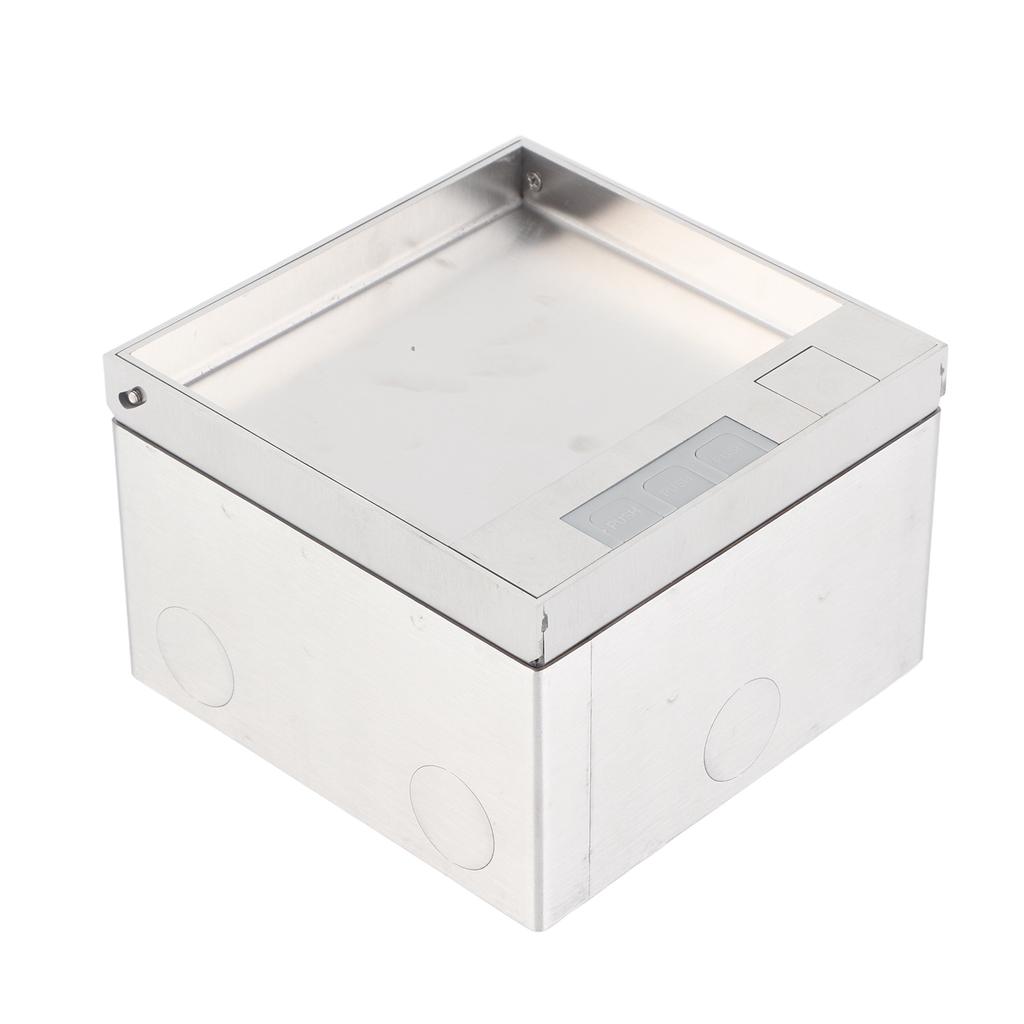 Embedded Socket Box Stainless Steel Dual Outlets Universal Desktop Floor Power Socket AC250V 4000W