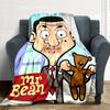 Mr Bean'S Cartoon Adventure Lightweight Blanket Comfortable Suitable for Sofa Couch Office Bed Picnics Four Seasons Universal Lovers Gift Y16