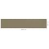 Balcony Privacy Screen Taupe 120 X 600 Cm HDPE