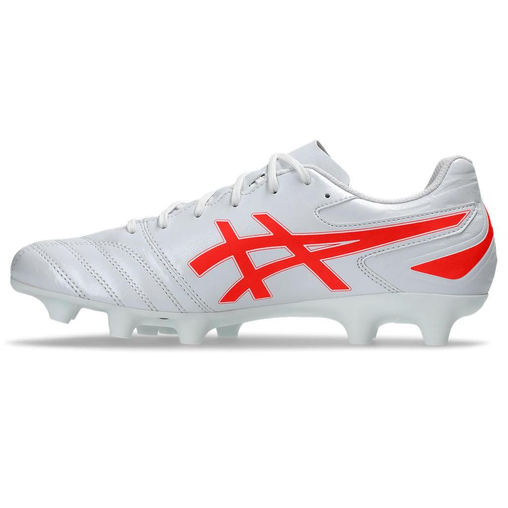 ASICS DS LIGHT CLUB 1103A097 Soccer Unisex Size 104 Size 3E Shoes, Adult, (White/Flash Red), 26.5 cm,