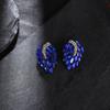 Angel Wing Rhinestone Earrings For Women Unique Exaggerated Temperament Commuter Fashion Studs Jewelry
