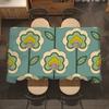 O-Orla Kiely Flower Party Decor Dining Room Home Kitchen Patios Waterproof Stain-Proof Table Cloth