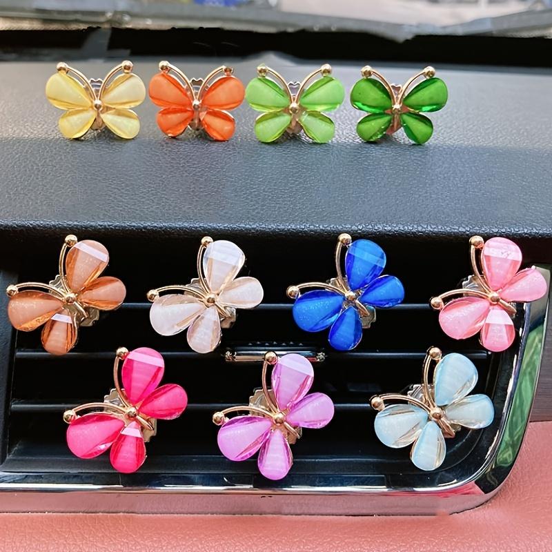 

Автомобильный воздухозаборник, зажим для аромата, милая бабочка, автомобильный порт для кондиционирования воздуха, украшение, зажим для аромата