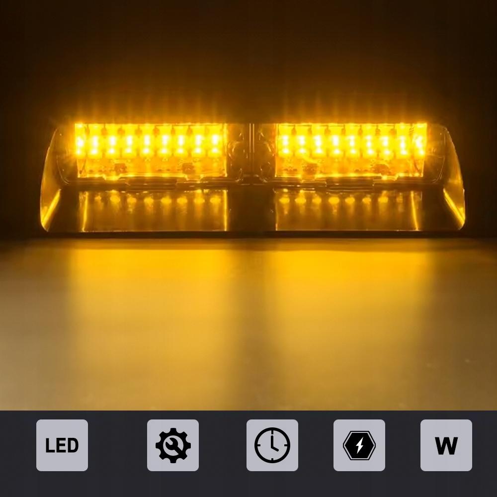 Lampada di avvertimento lampeggiante arancione a LED dietro l'interruttore della finestra 18 programmi