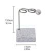 Practical Toothbrush Holder Rack with Premium Metal Construction and Textured Marble Base Toothbrush Stand Decors